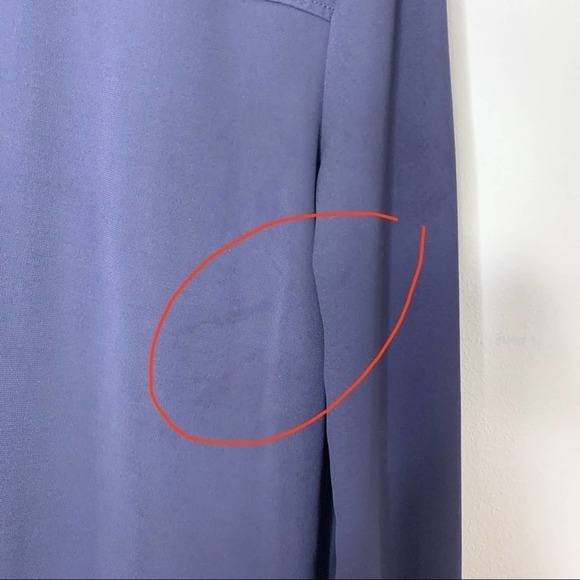 Ann taylor navy blue long sleeve blouse with lace details size XS - Picture 5 of 9